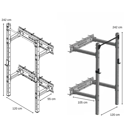 Wodeco Duvar Bağlantılı Katlanır Star Rack kullanımı