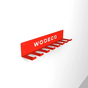 aksesuar askısı, depolama, direnç bandı, atlama ipi, ağırlık kemeri, mat kırmızı