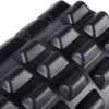 Evermove siyah tırtıklı yüzeyli foam roller, kas masajı için