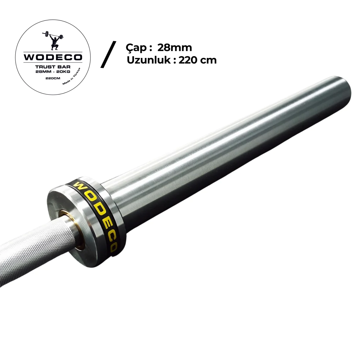Wodeco Trust Crossfit Erkek Halter Barı - 220 cm / 20 kg