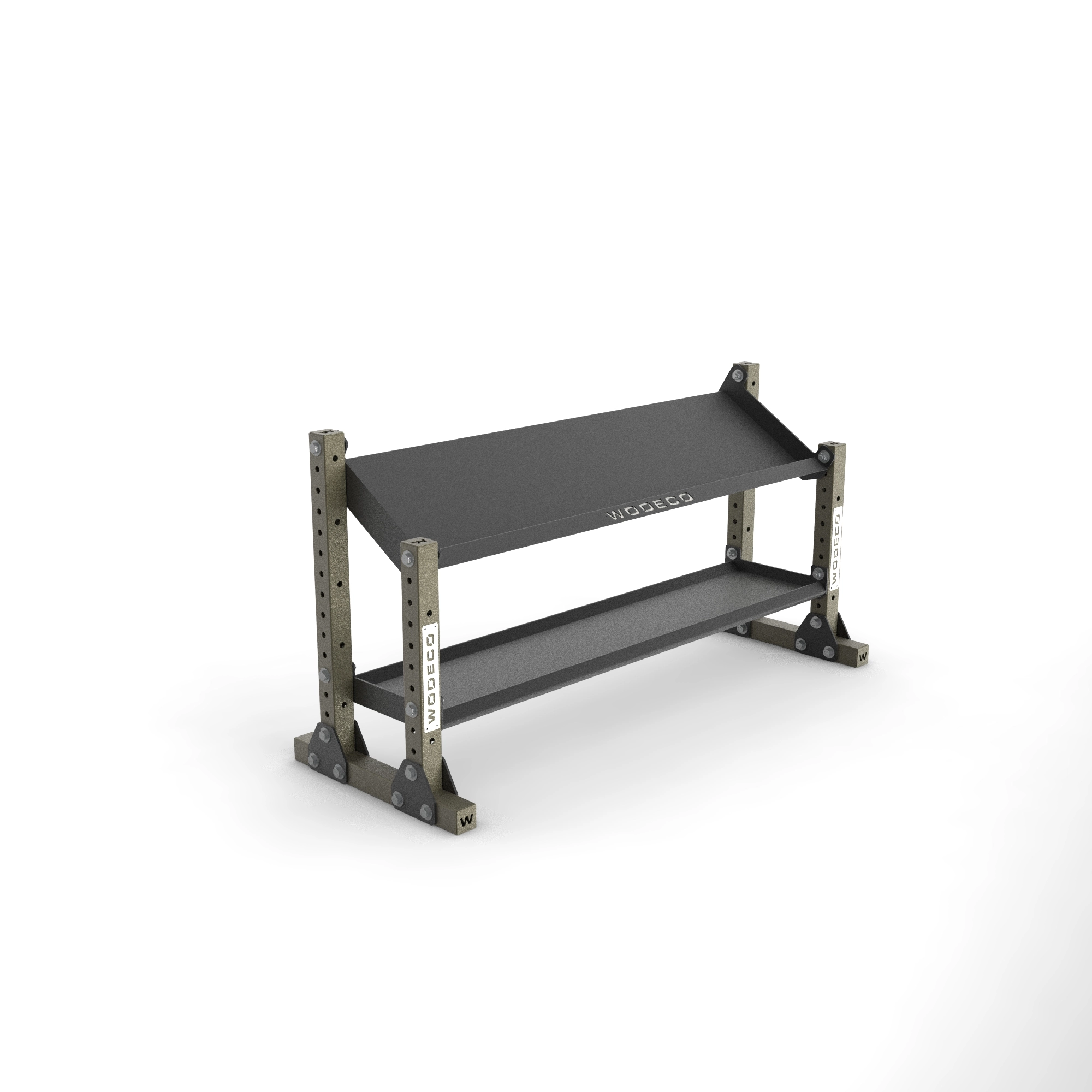 Wodeco 2 Katlı Çoklu Depolama Rafı 165cm Mat Kamuflaj Yeşili