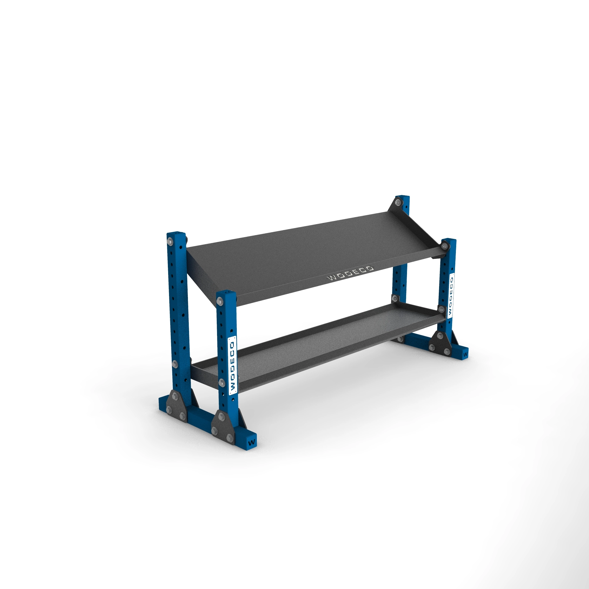 Wodeco 2 Katlı Çoklu Depolama Rafı 165cm Mat Mavi