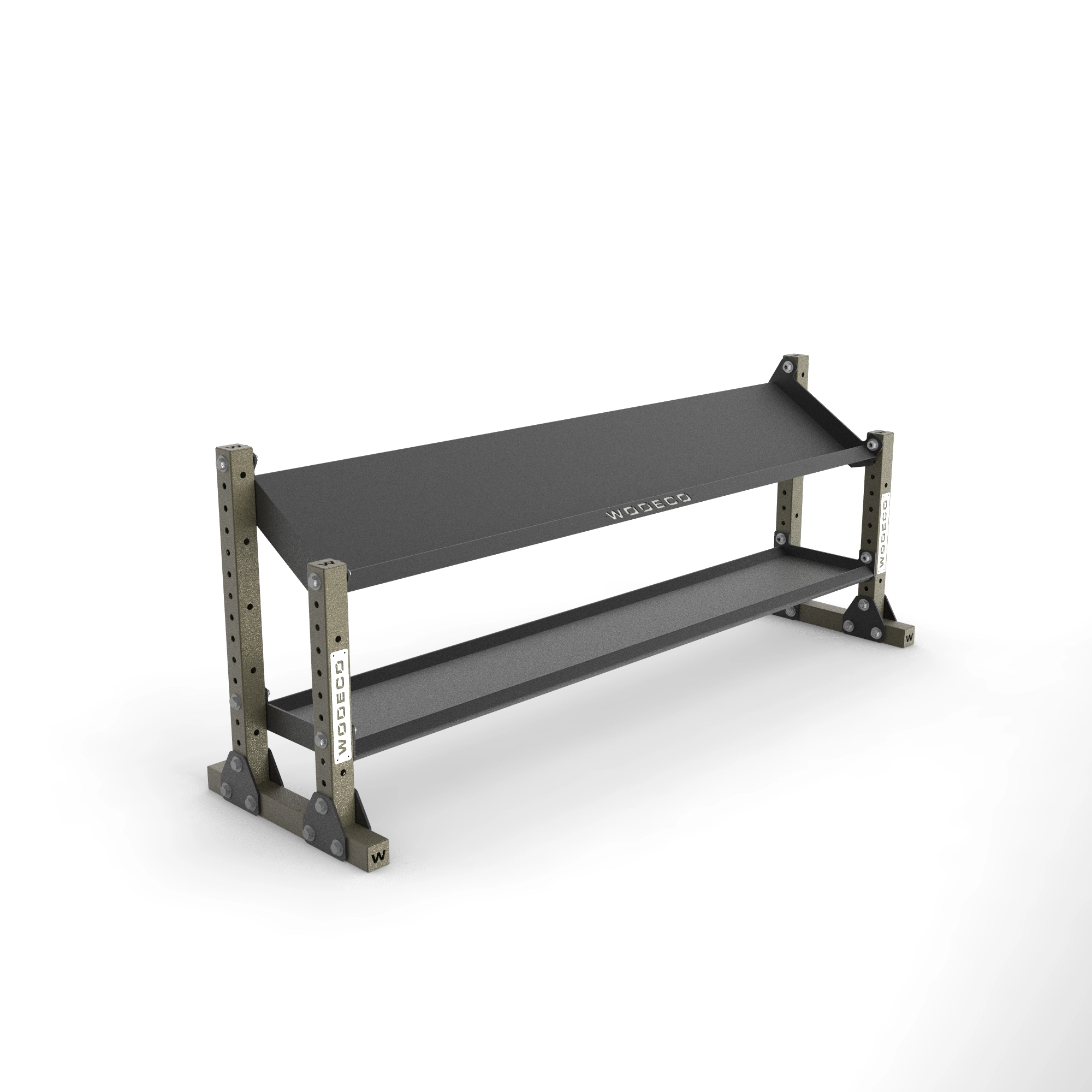 Wodeco 2 Katlı Çoklu Depolama Rafı 215cm Mat Kamuflaj Yeşili