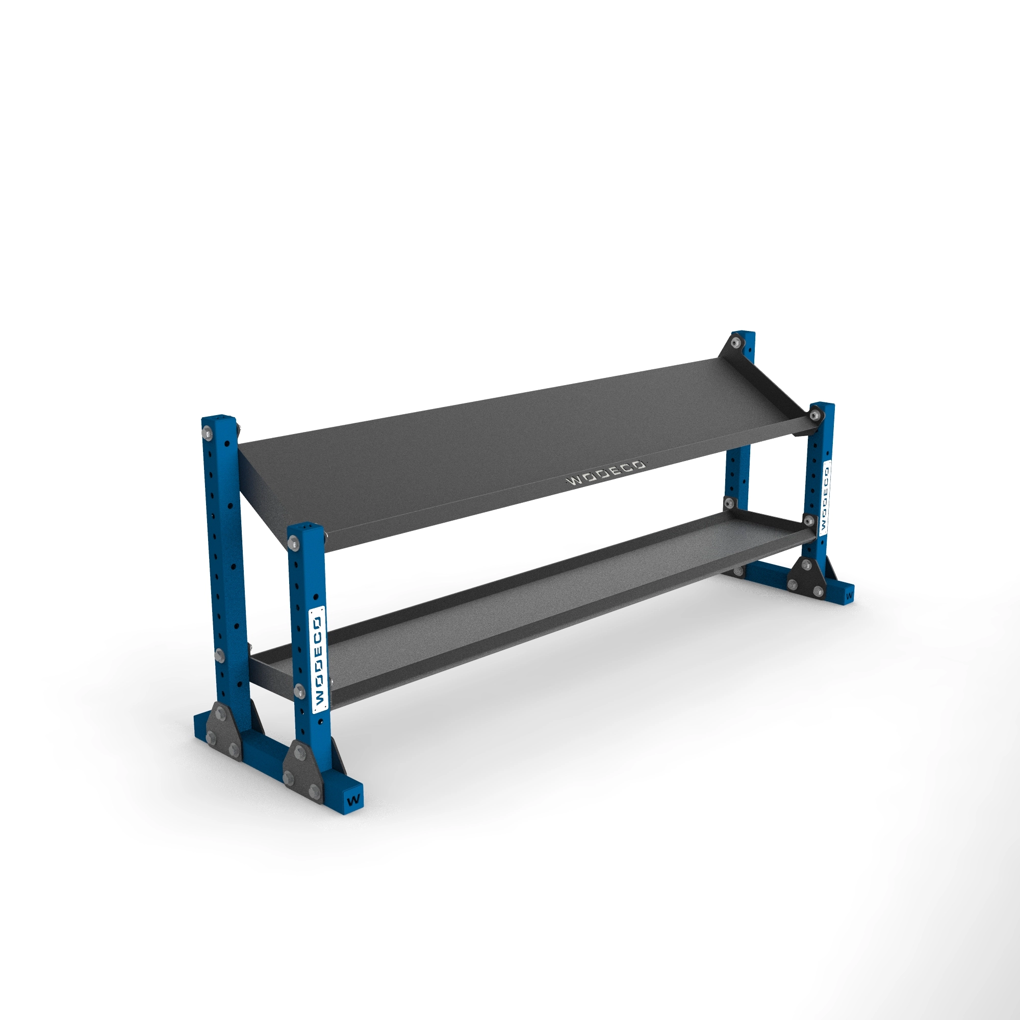 Wodeco 2 Katlı Çoklu Depolama Rafı 215cm Mat Mavi