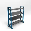 Wodeco 4 Katlı Çoklu Depolama Rafı 165cm Mat Mavi
