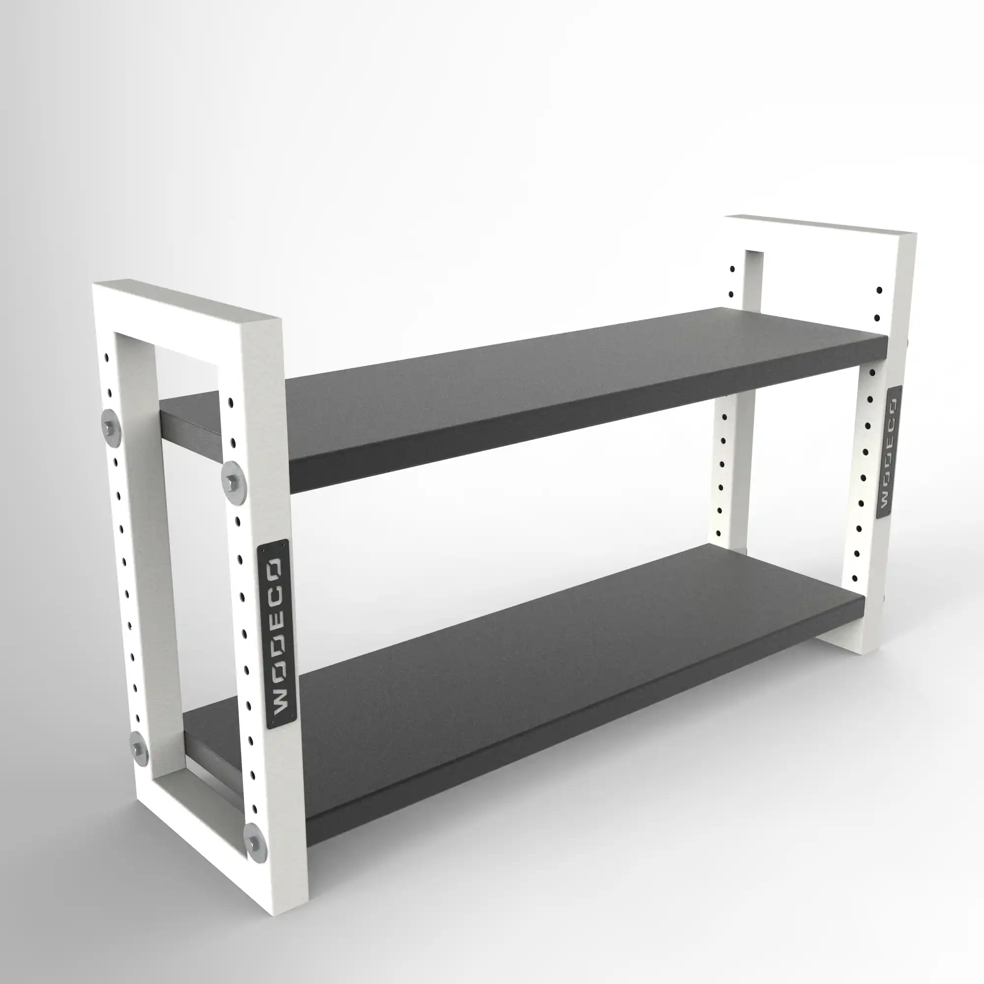 Depolama Rafı 2 Katlı Mat Beyaz