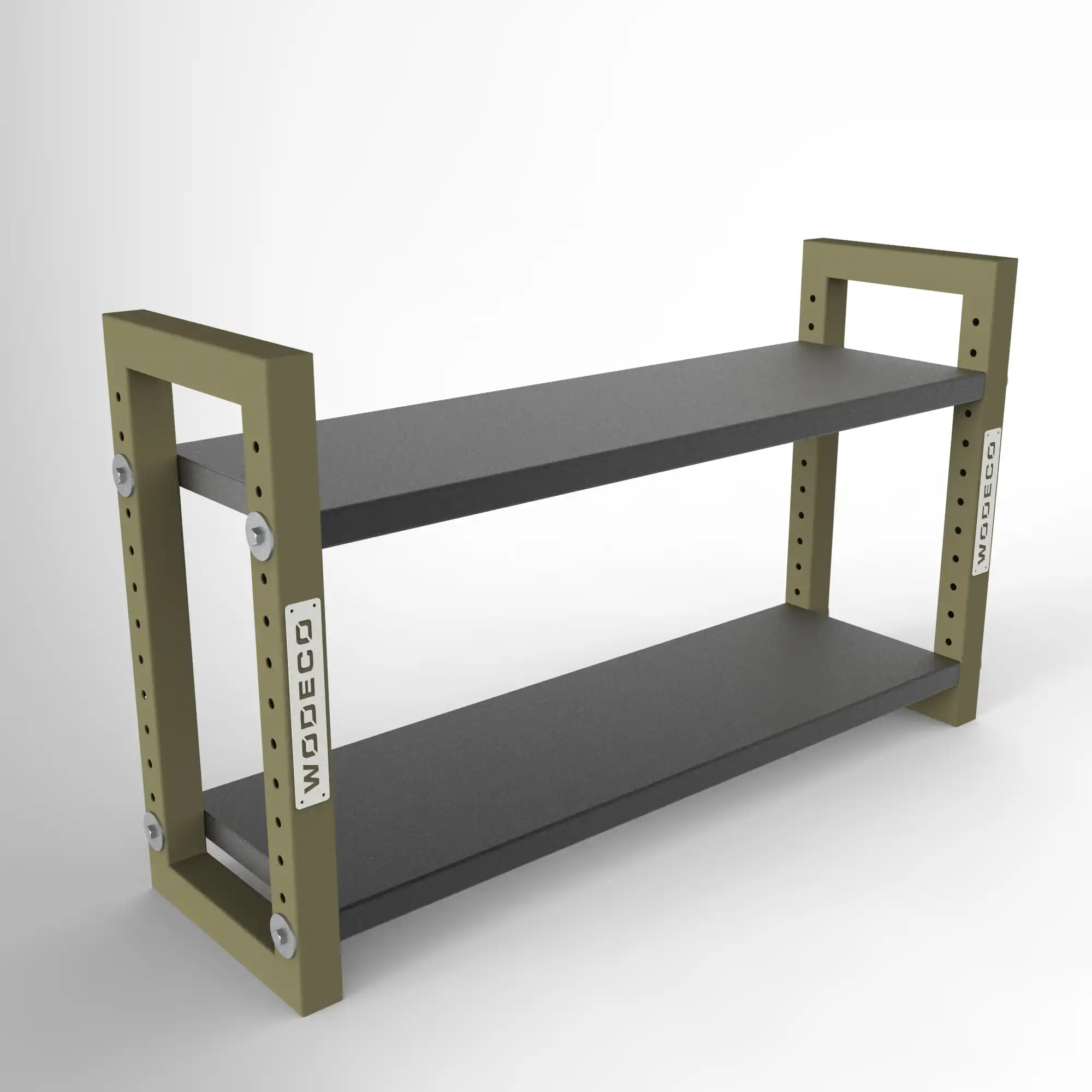 Depolama Rafı 2 Katlı Mat Kamuflaj Yeşili