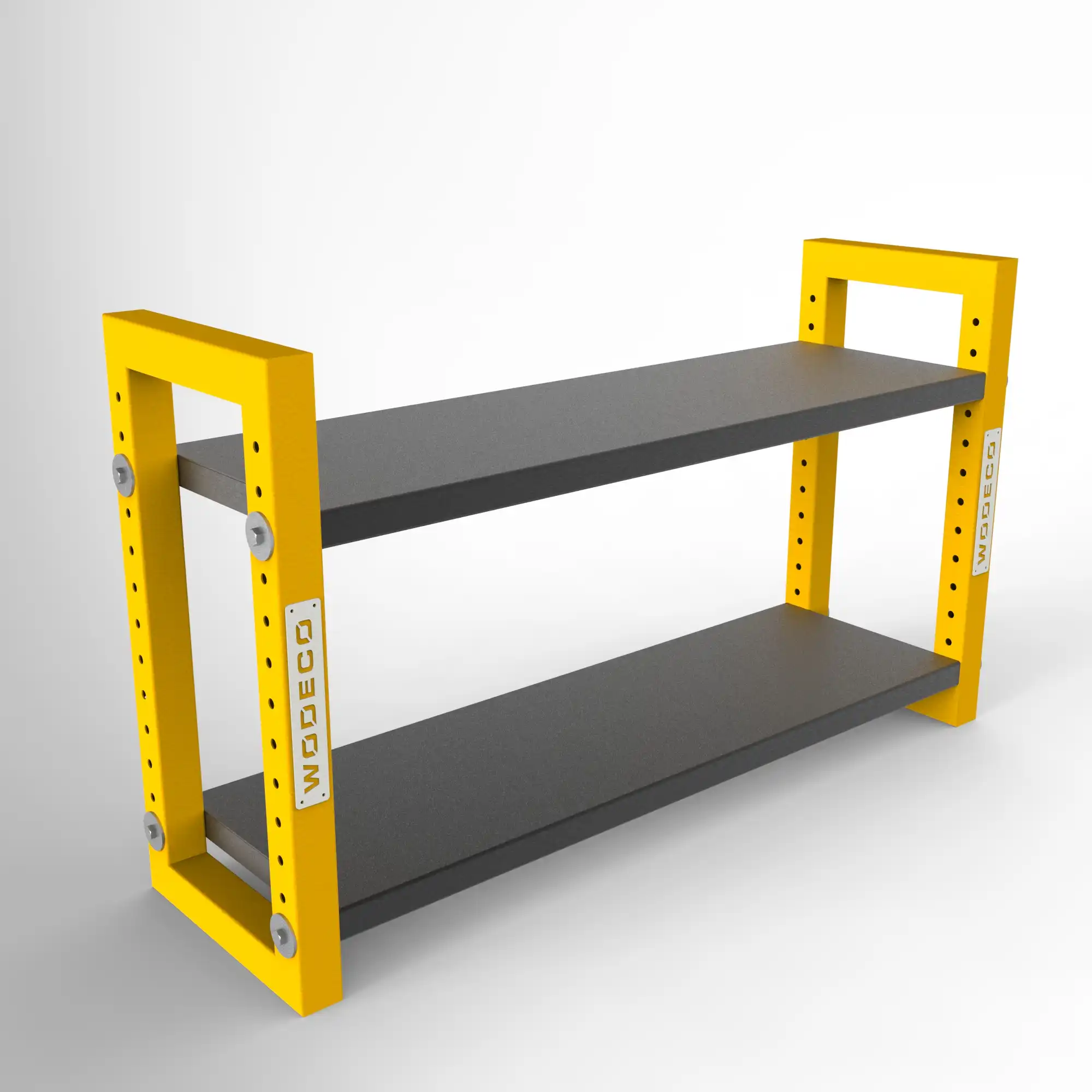 Depolama Rafı 2 Katlı Mat Sarı