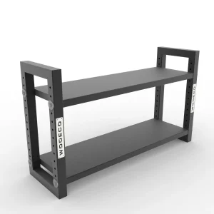 Depolama Rafı 2 Katlı Mat Siyah