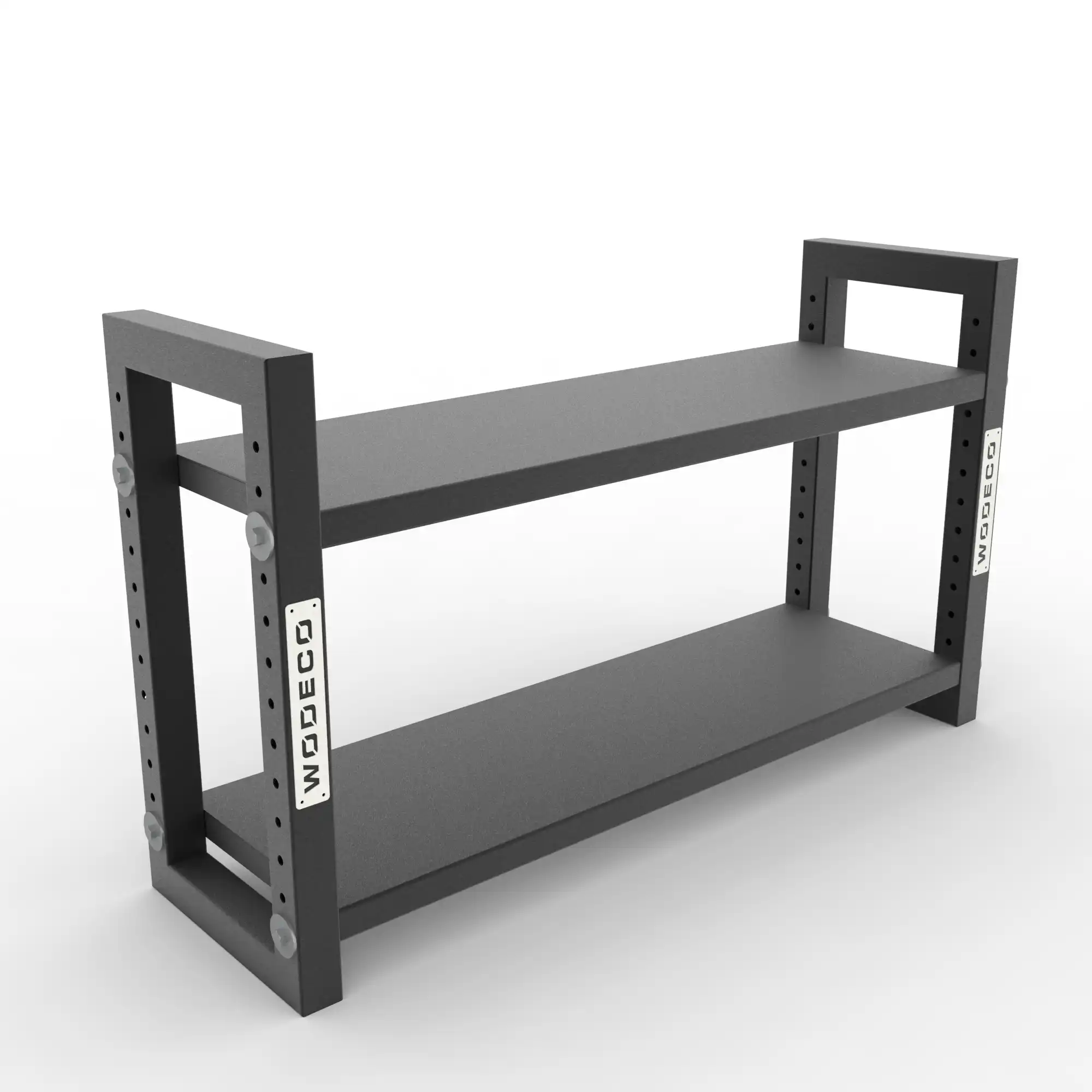 Depolama Rafı 2 Katlı Mat Siyah