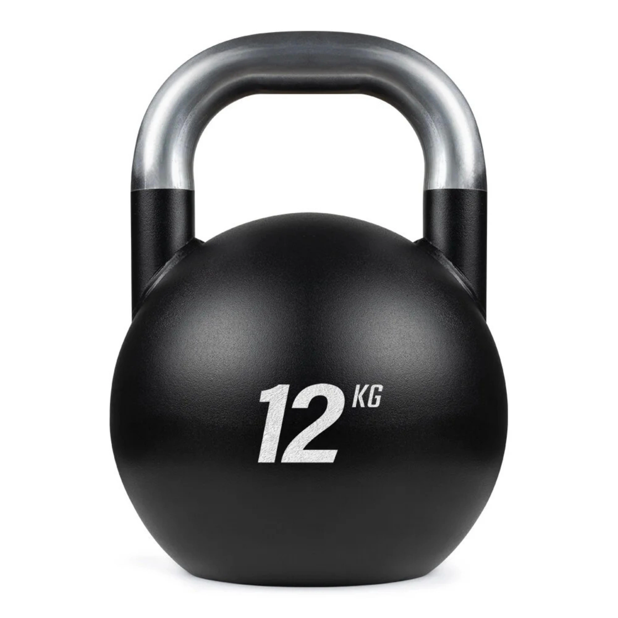 12 Kg Çelik Yarışma Kettlebell Siyah