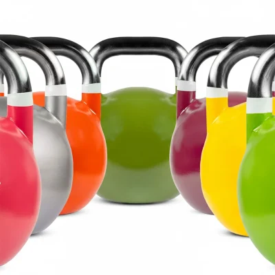 Canlı Renk Seçenekli Yarışma Kettlebell Seti