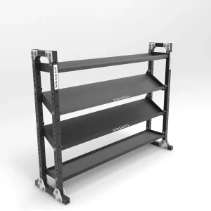 Wodeco 4 Katlı Çoklu Depolama Rafı - 215 Cm, Mat Siyah