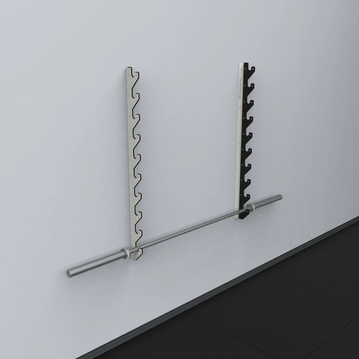 Wodeco Yatay Halter Bar Askısı - Horizontal Barbell Storage Rack - Görsel 14