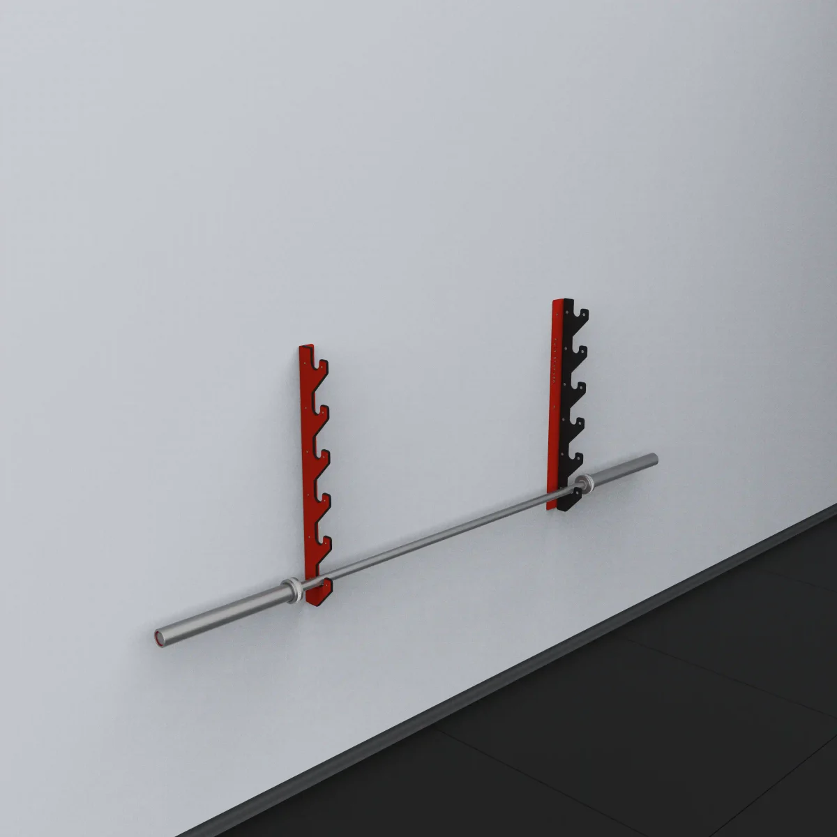 Wodeco Yatay Halter Bar Askısı - Horizontal Barbell Storage Rack - Görsel 5