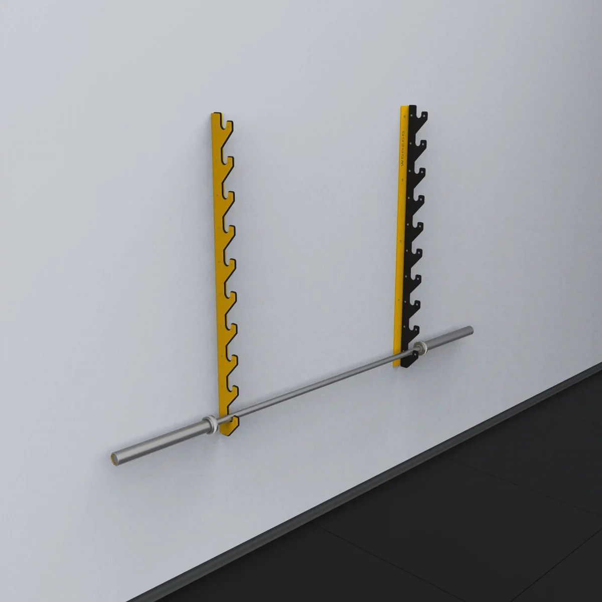 Wodeco Yatay Halter Bar Askısı - Horizontal Barbell Storage Rack - Görsel 11
