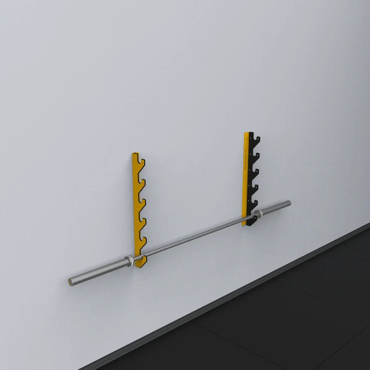 Wodeco Yatay Halter Bar Askısı - Horizontal Barbell Storage Rack - Görsel 4