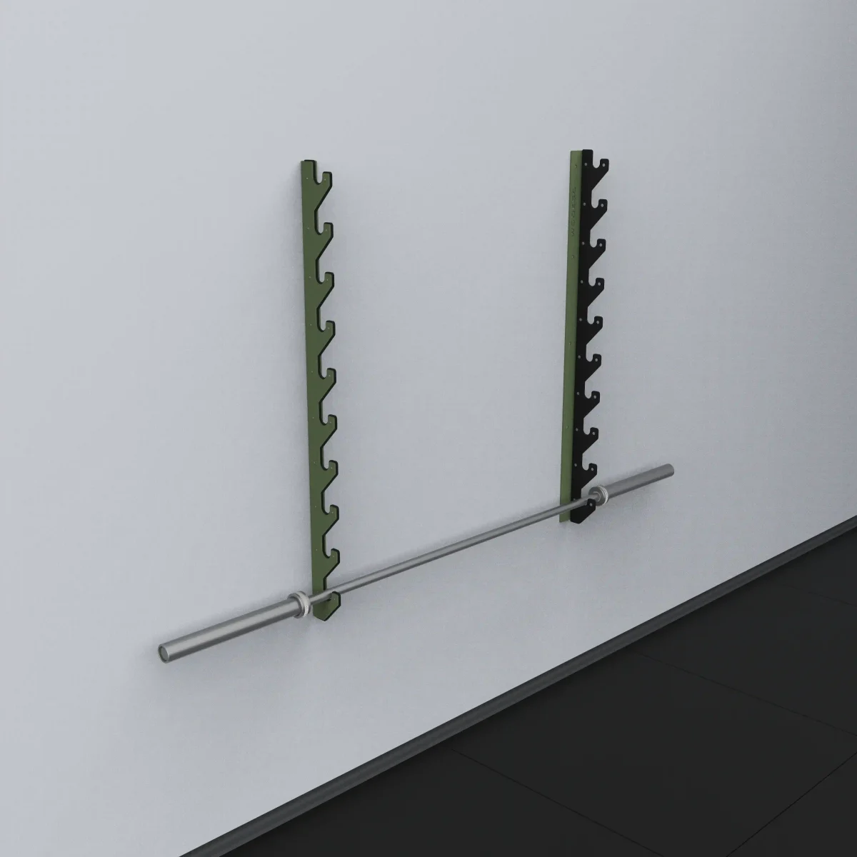 Wodeco Yatay Halter Bar Askısı - Horizontal Barbell Storage Rack - Görsel 9
