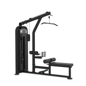 lat pull down machine, seated row machine,