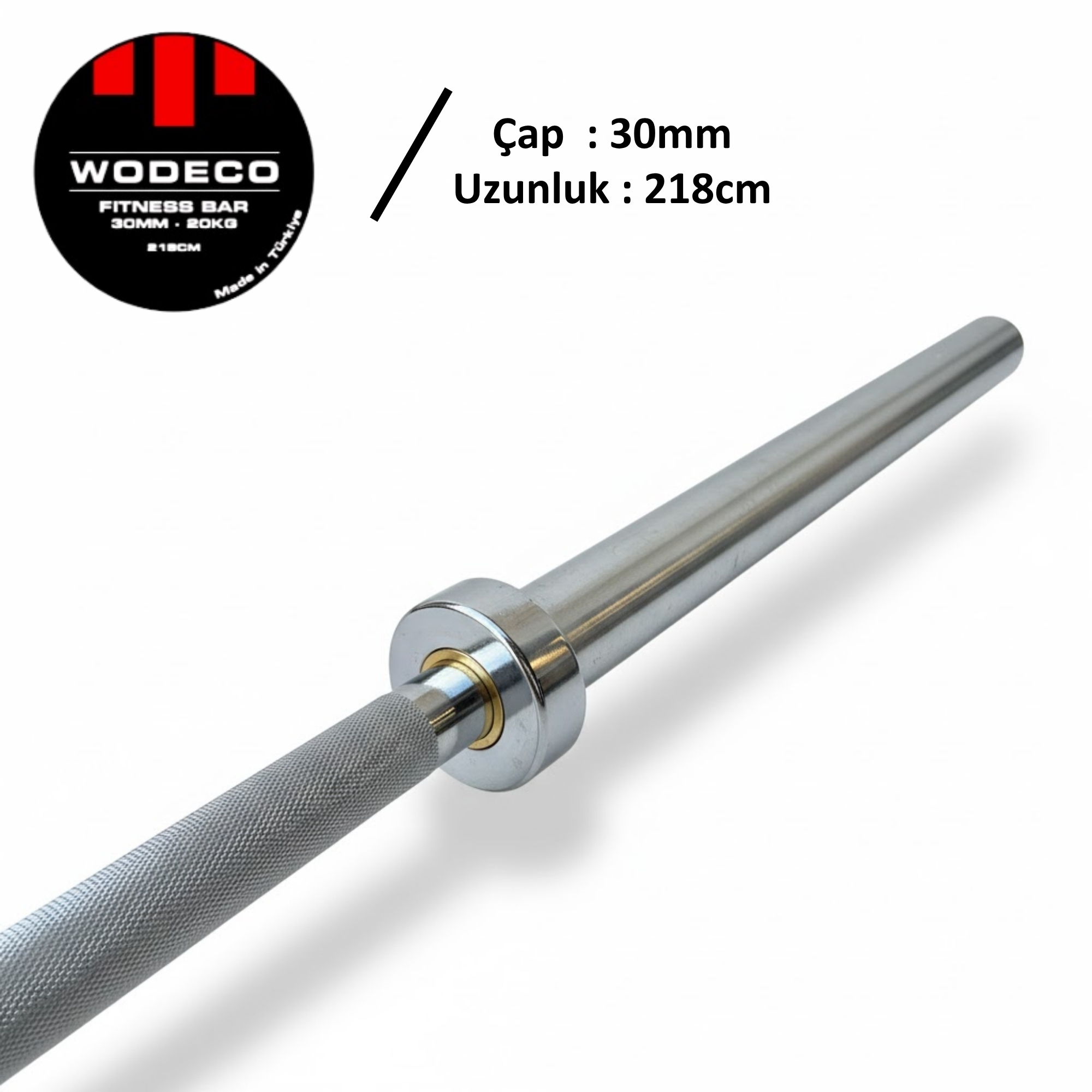 Wodeco Fitness Olimpik Düz Bar 218 cm / 20 kg