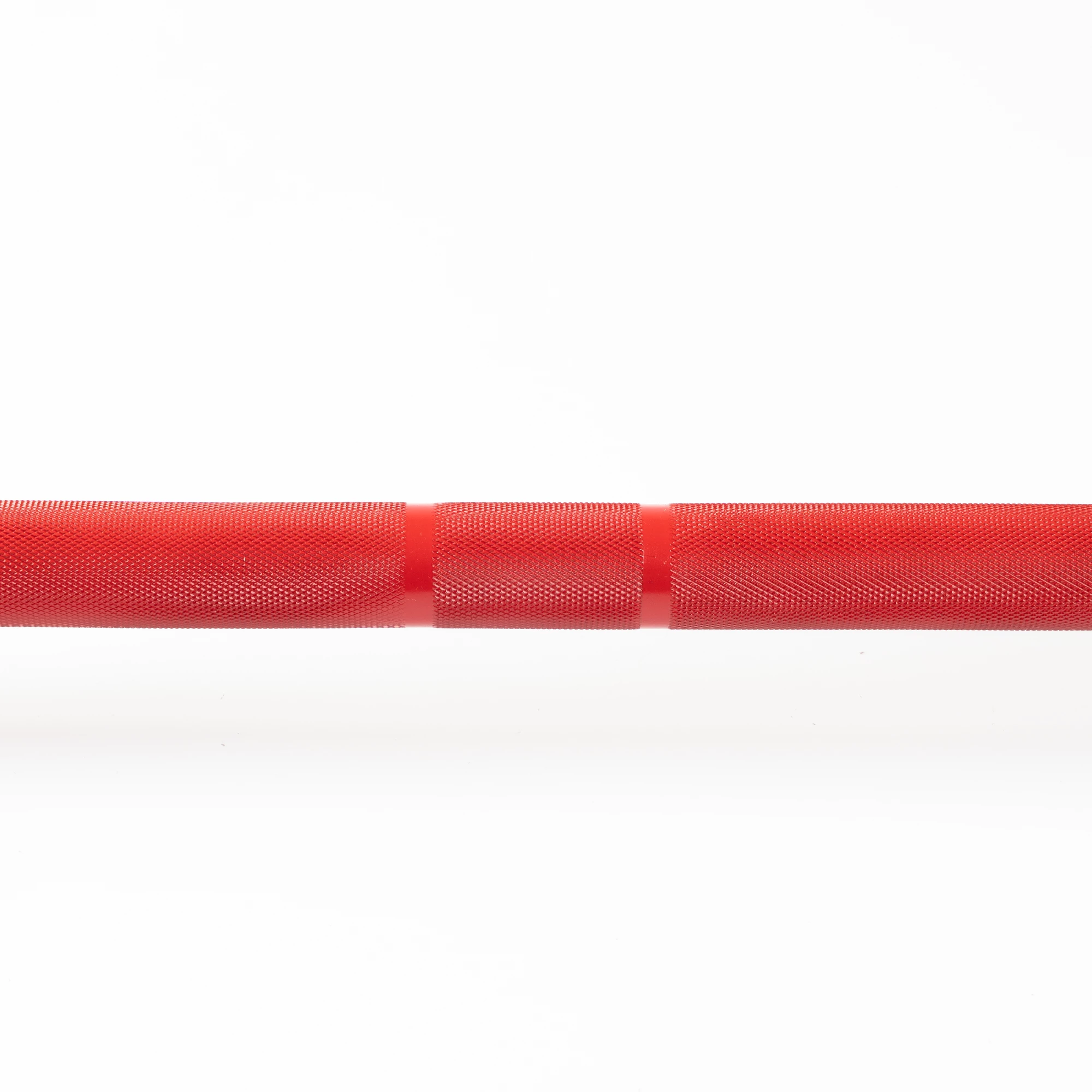 kırmızı prime erkek halter barı knurling