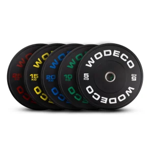 Wodeco Siyah Olimpik Bumper Plaka – Ağırlık Plakası – SET